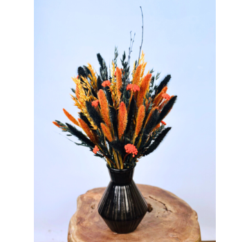 Droogbloemen boeket "Spooky Vibes" |  incl. vaas