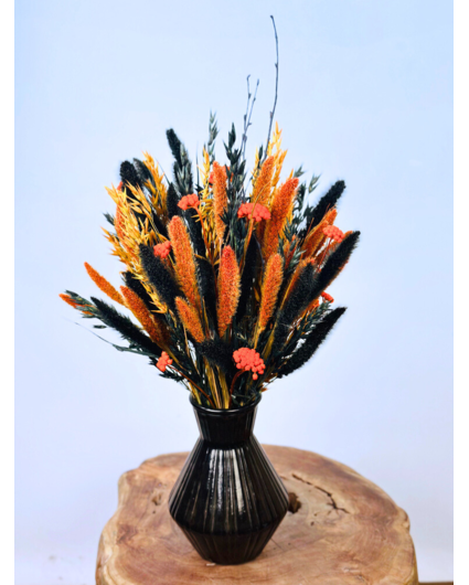 Droogbloemen boeket "Spooky Vibes" |  incl. vaas