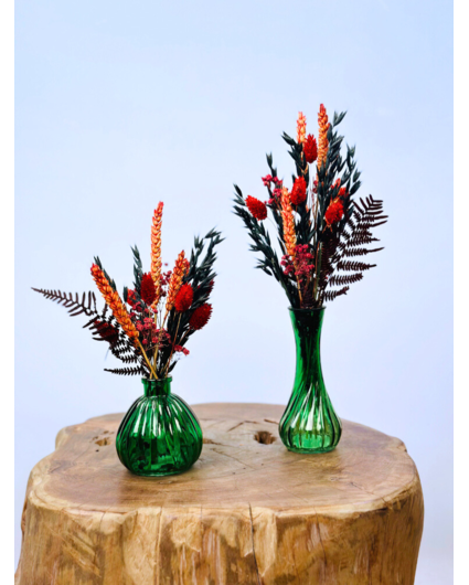 Droogboeketsetje "Glowing Fall Duo" - gehele set