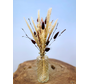 Droogbloemen boeket "Herfstzoen" mini incl. vaas | 25cm