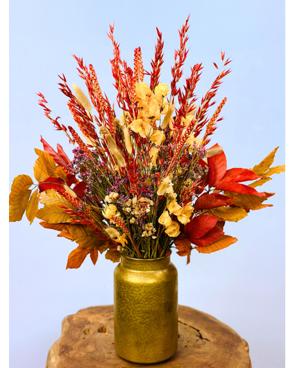 Droogbloemen boeket "Golden Kiss" | 60cm