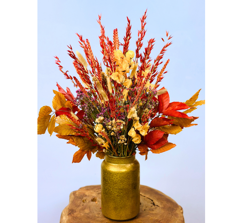 Droogbloemen boeket "Golden Kiss" | 60cm