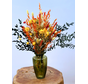 Droogbloemen boeket "Luxury Field" | 45cm | incl. vaas