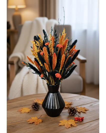 Droogbloemen boeket "Spooky Vibes" |  incl. vaas