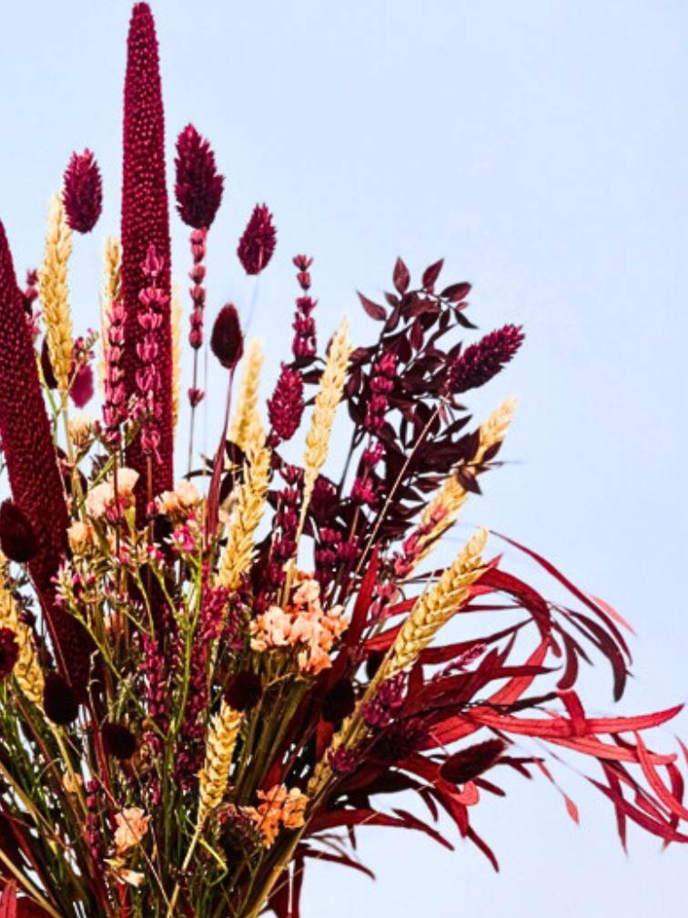 Droogbloemen boeket "Madame Grise" | 50cm