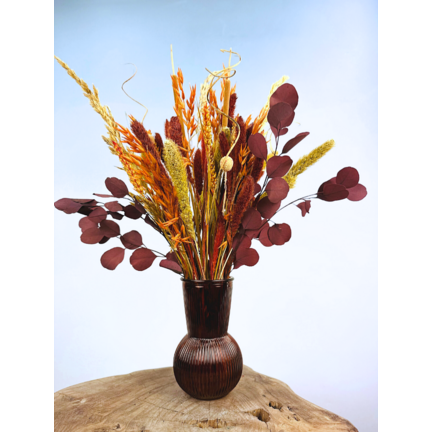 Droogbloemen met grote vaas