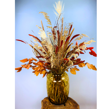 Droogboeket "Mocha Mist" | 80cm