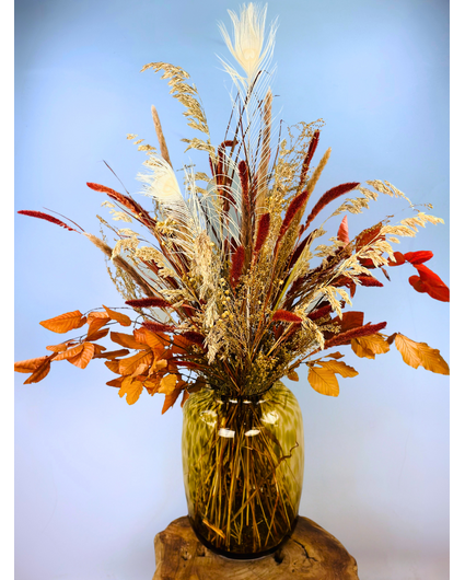 Droogboeket "Mocha Mist" | 80cm