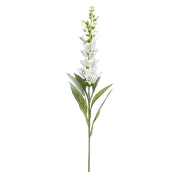 Zijden bloem "Digitalis" spray cream | 92 cm