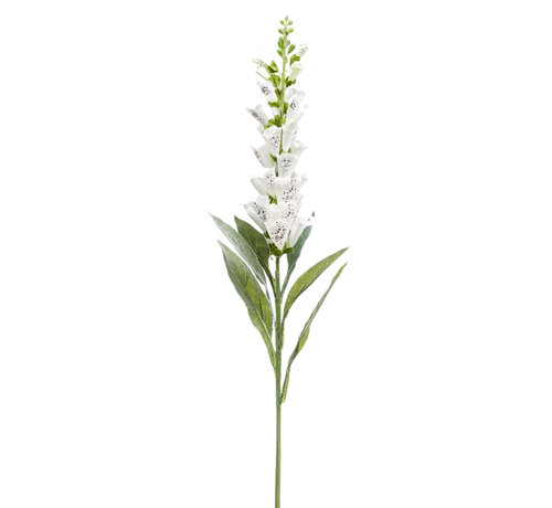 Zijden bloem "Digitalis" spray cream | 92 cm