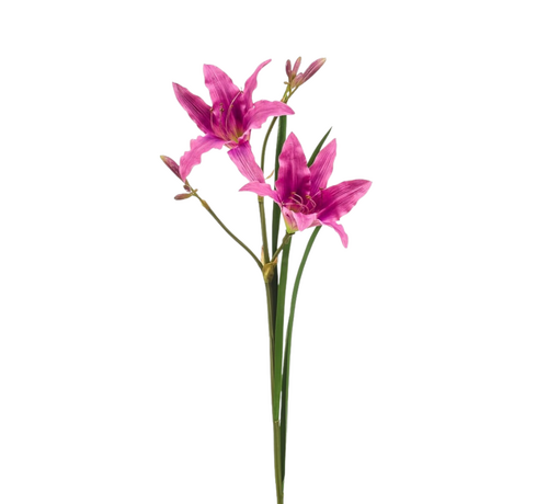 Zijden bloem "Hemerocallis" lilac | 74 cm