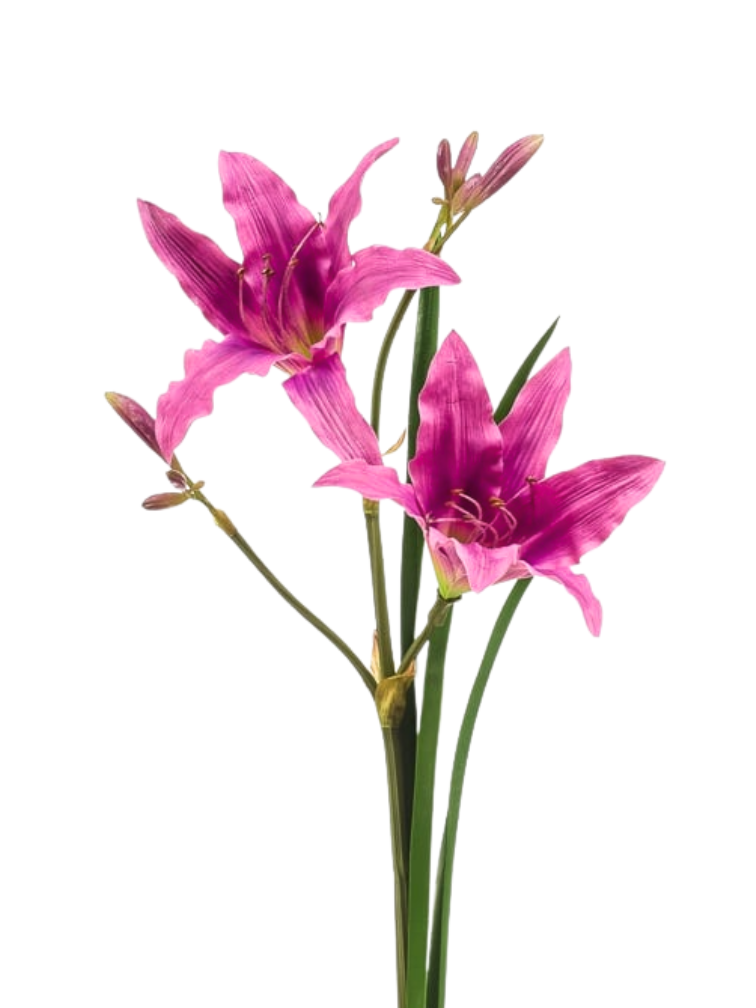 Zijden bloem "Hemerocallis" lilac | 74 cm