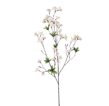 Zijden bloem "Azalea" cream / pink | 90 cm