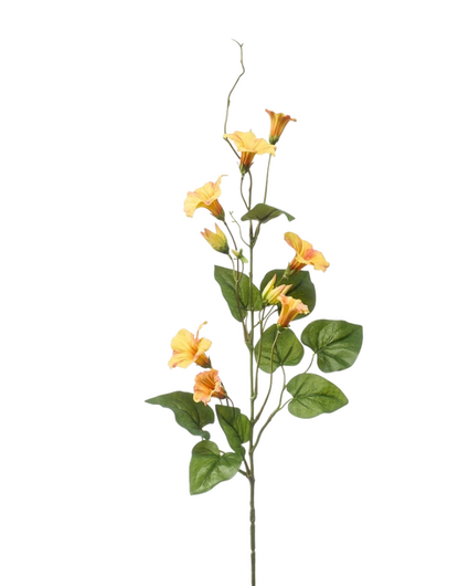 Zijden bloem "Petunia" yellow | 74 cm