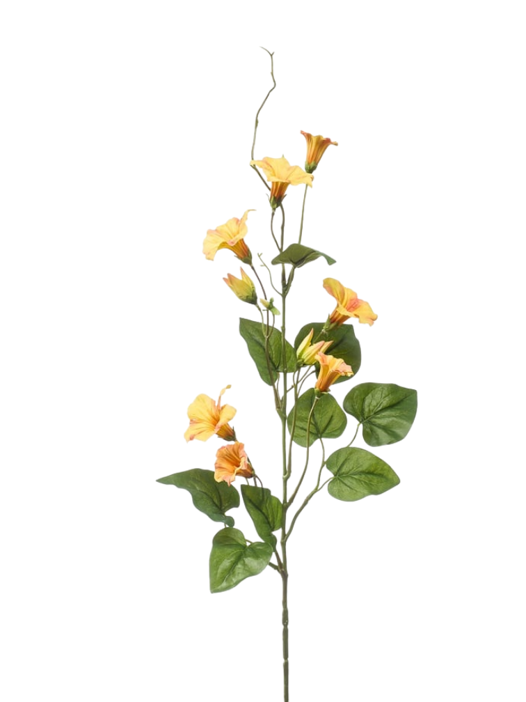 Zijden bloem "Petunia" yellow | 74 cm