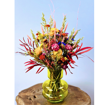Droogboeket "Kleurrijk bloemenveld" | 55 cm