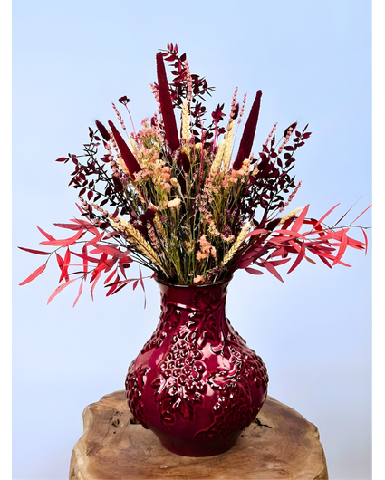 Droogboeket "Madam Rouge" | 50cm
