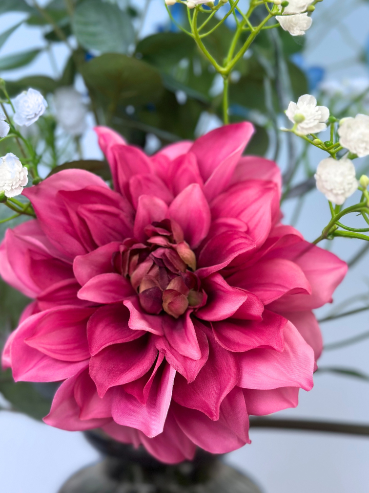 Zijden boeket "Zang van Arwen" - 55 cm