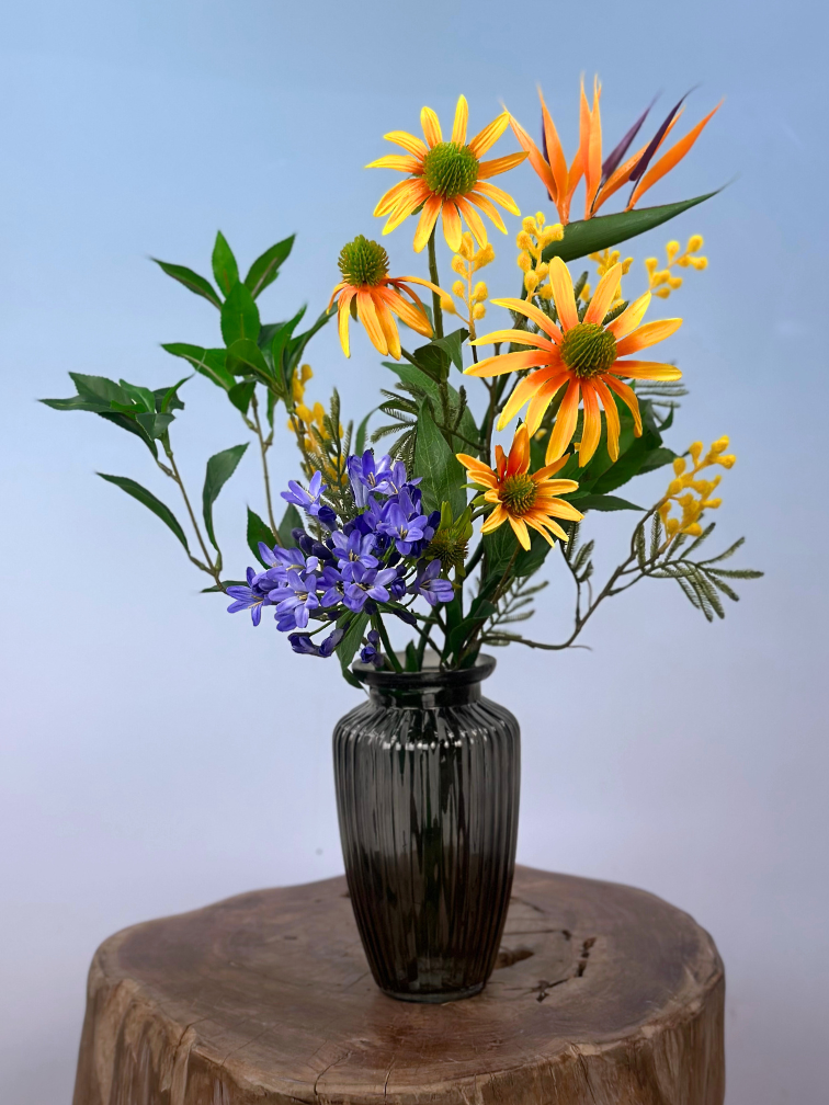 Zijden boeket "Zonnedauw" - 55 cm