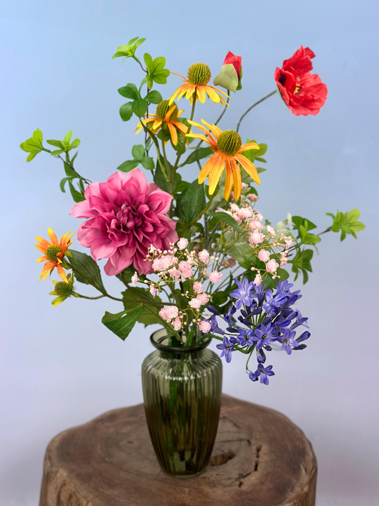 Zijden boeket "Elanor's Bloei" - 55 cm