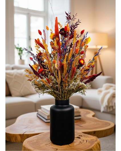 Droogboeket "Warm Sunset large" | 65cm - zonder vaas