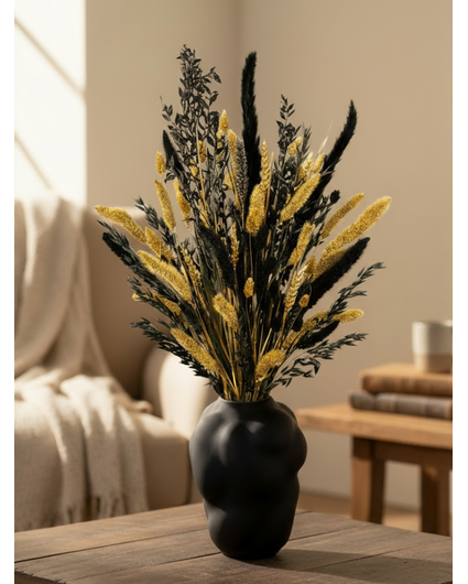 Droogboeket "Golden Ely" (Large) | 70cm