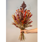 Droogbloemen boeket "Warm Sunset large" | 65cm - zonder vaas