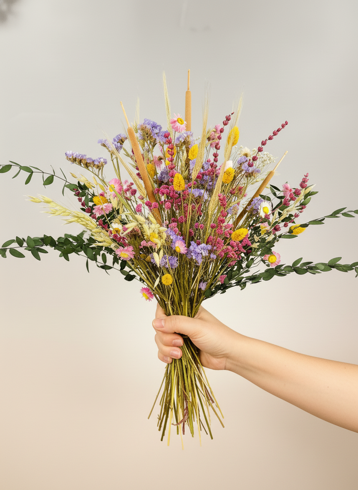 Droogbloemen boeket "The Happiness Bouquet" - groot | 60cm