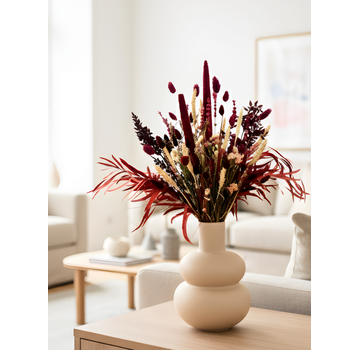 Droogboeket "Madame Grise" | 50cm