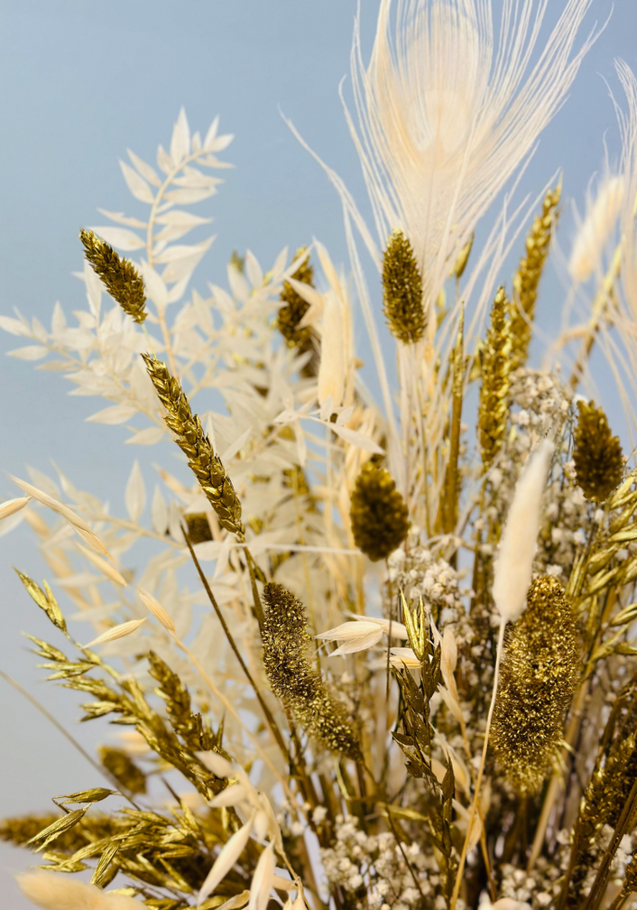 Droogbloemen boeket "Luxury Gold" (Large) | 60cm