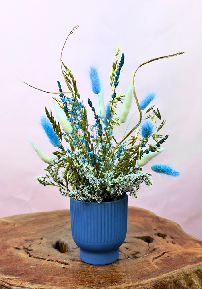 Droogboek "Wishfull Flowers" in stijlvolle vaasjes in vaasjes (set)