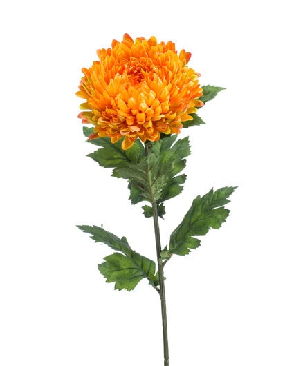 Zijden bloem "Mum" yellow | 75 cm