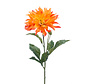 Zijden bloem "Dahlia" orange | 60 cm