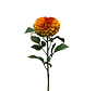 Zijden bloem "Dahlia" Pompom orange | 74 cm