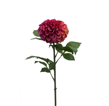 Zijden bloem "Dahlia" Pompom pink | 74 cm