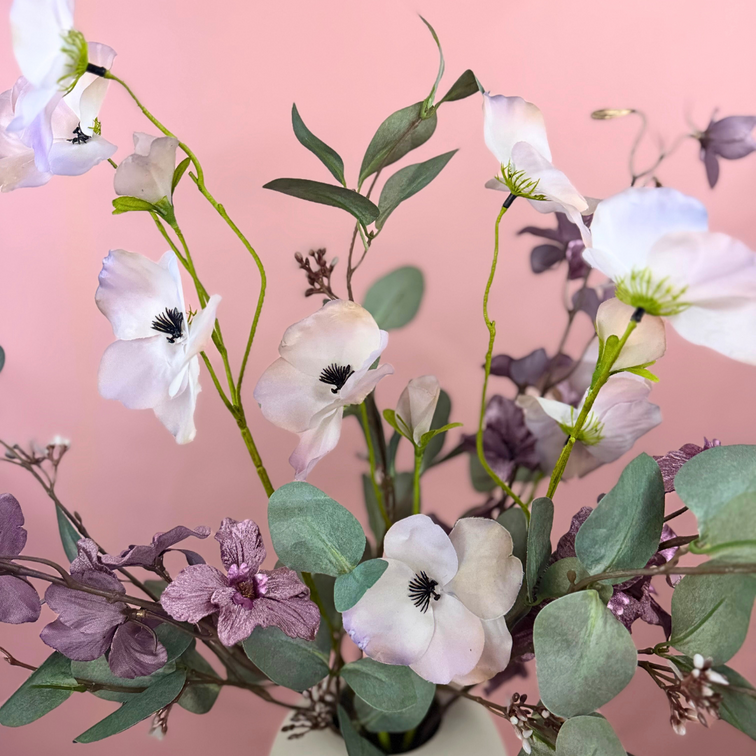 Zijden boeket "Lilac Treasure" | 70 cm