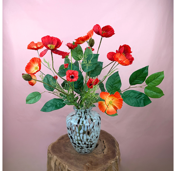 Zijden boeket "Poppy Love" | 60cm