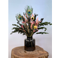 Droogbloemen boeket "Jungle Fever" - inclusief vaas | 50cm