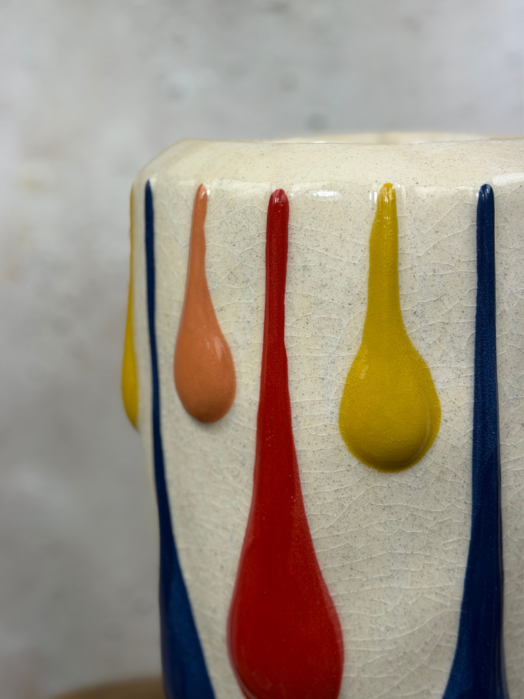 Keramieke Regenboog bloempot |  Large - 20x34cm