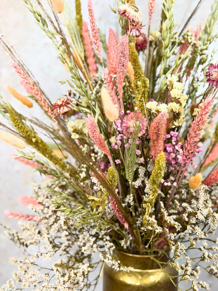 Droogbloemen boeket "Pink Garden" | 60cm