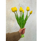 Kunst tulpen - geel | 7 stuks