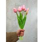 Kunst tulpen - roze | 7 stuks