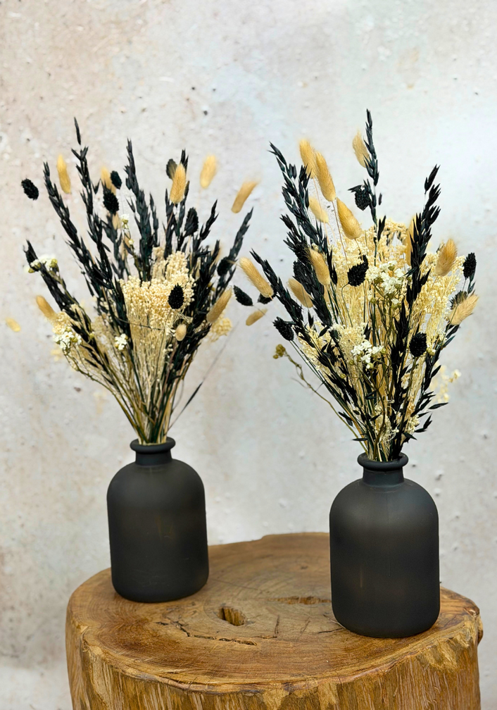 Droogboeket "Midnight Bloom" incl. vaas