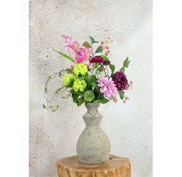 Zijden boeket "Opa's Bloementuin"  | 80 cm