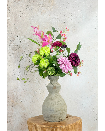 Zijden boeket "Opa's Bloementuin"  | 80 cm