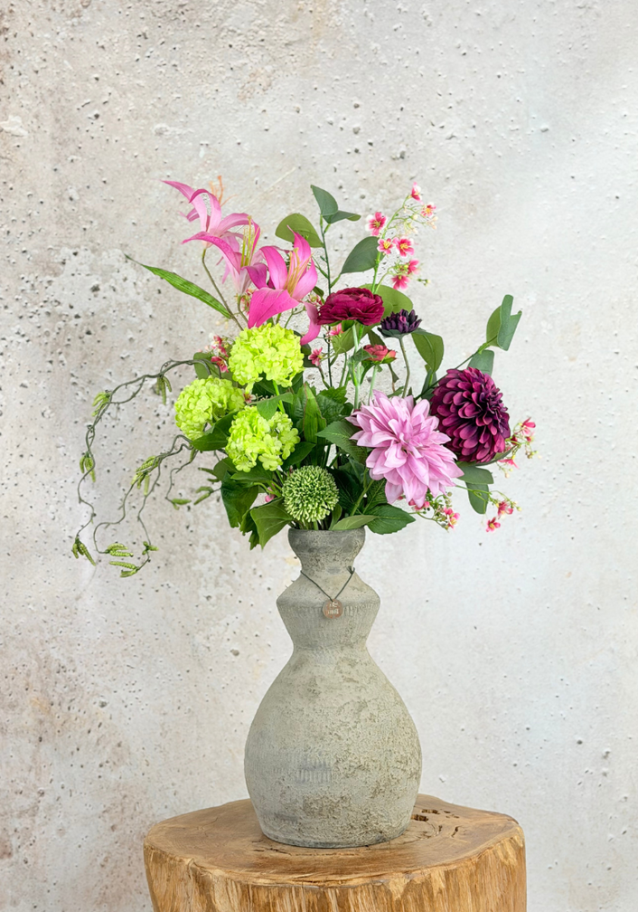 Zijden boeket "Opa's Bloementuin"  | 80 cm