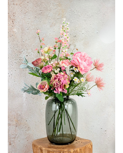 Zijden boeket "Lovely Pink"  | 75cm