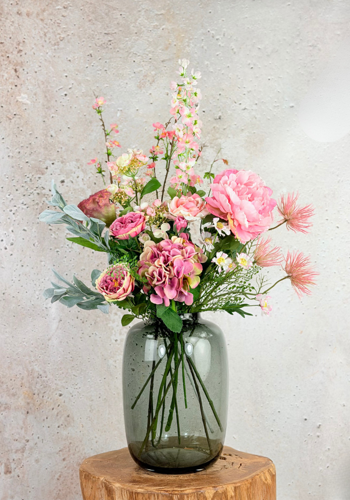 Zijden boeket "Lovely Pink"  | 75cm