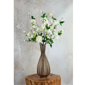 Zijden boeket "Perzik Bloesem" - incl. vaas | 80cm