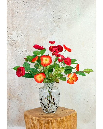 Zijden boeket "Poppy Love" | 60cm